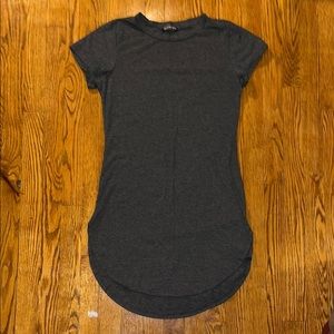 Women's Charcoal Gray T-Shirt Dress